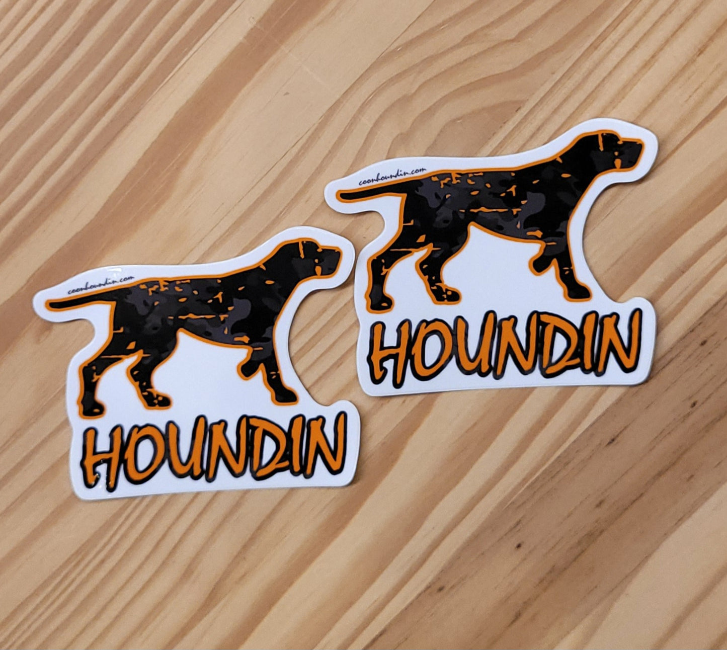 Hound Black Camo Waterproof Sticker
