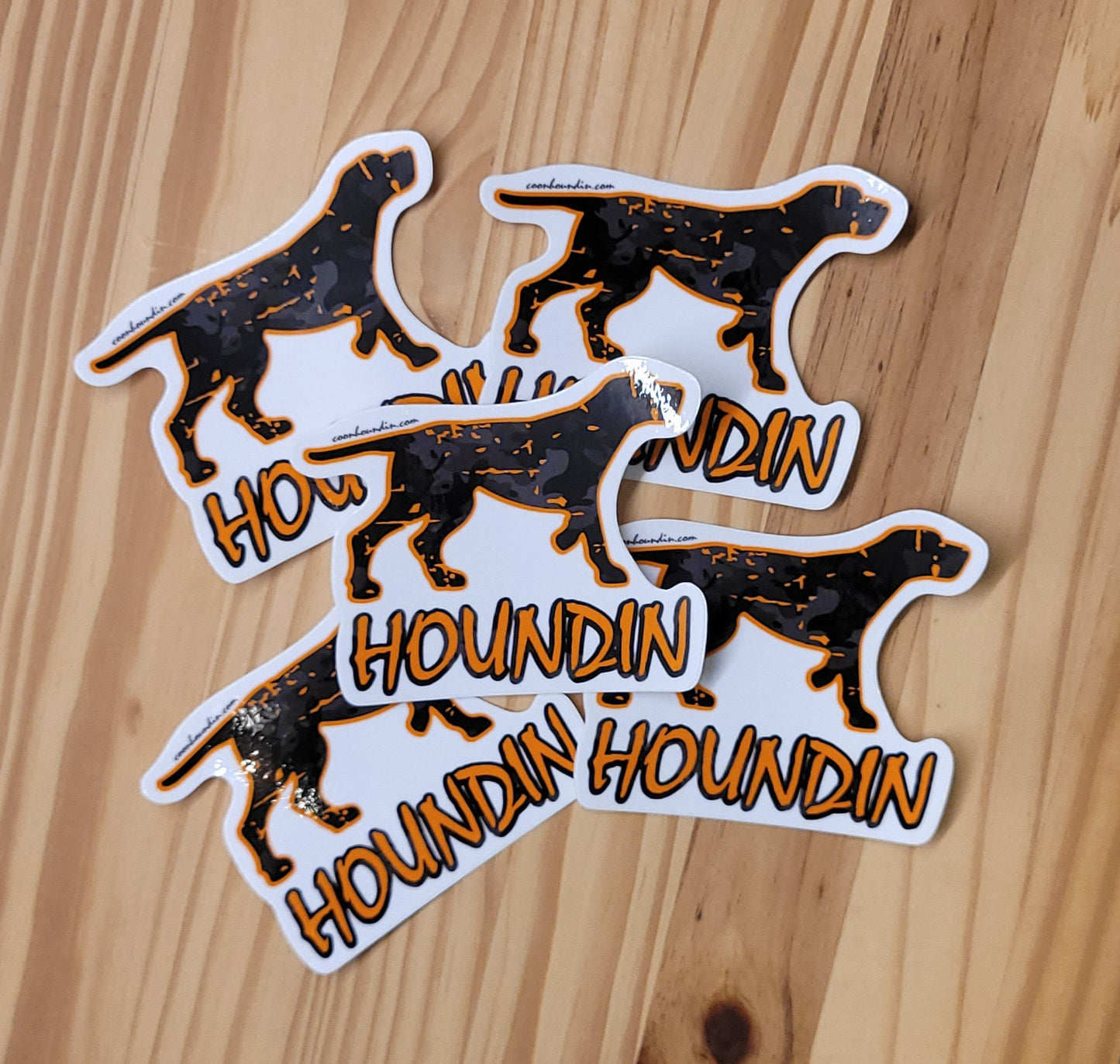 Hound Black Camo Waterproof Sticker