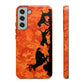 Orange Camo Hounds Chasing Deer Samsung Phone Tough Cases - coonhoundin