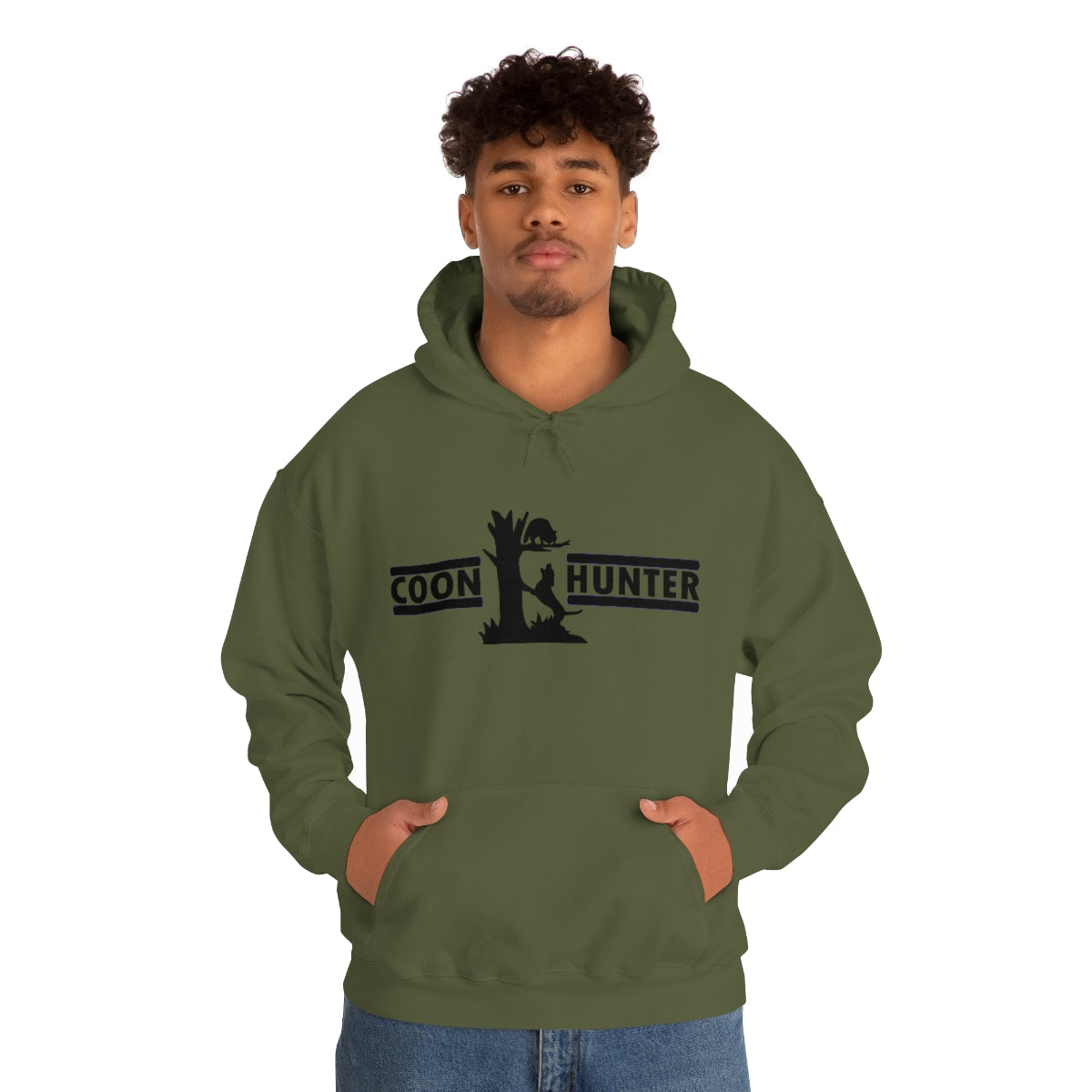 Coon Hunter Unisex Heavy Blend Hooded Sweatshirt - coonhoundin