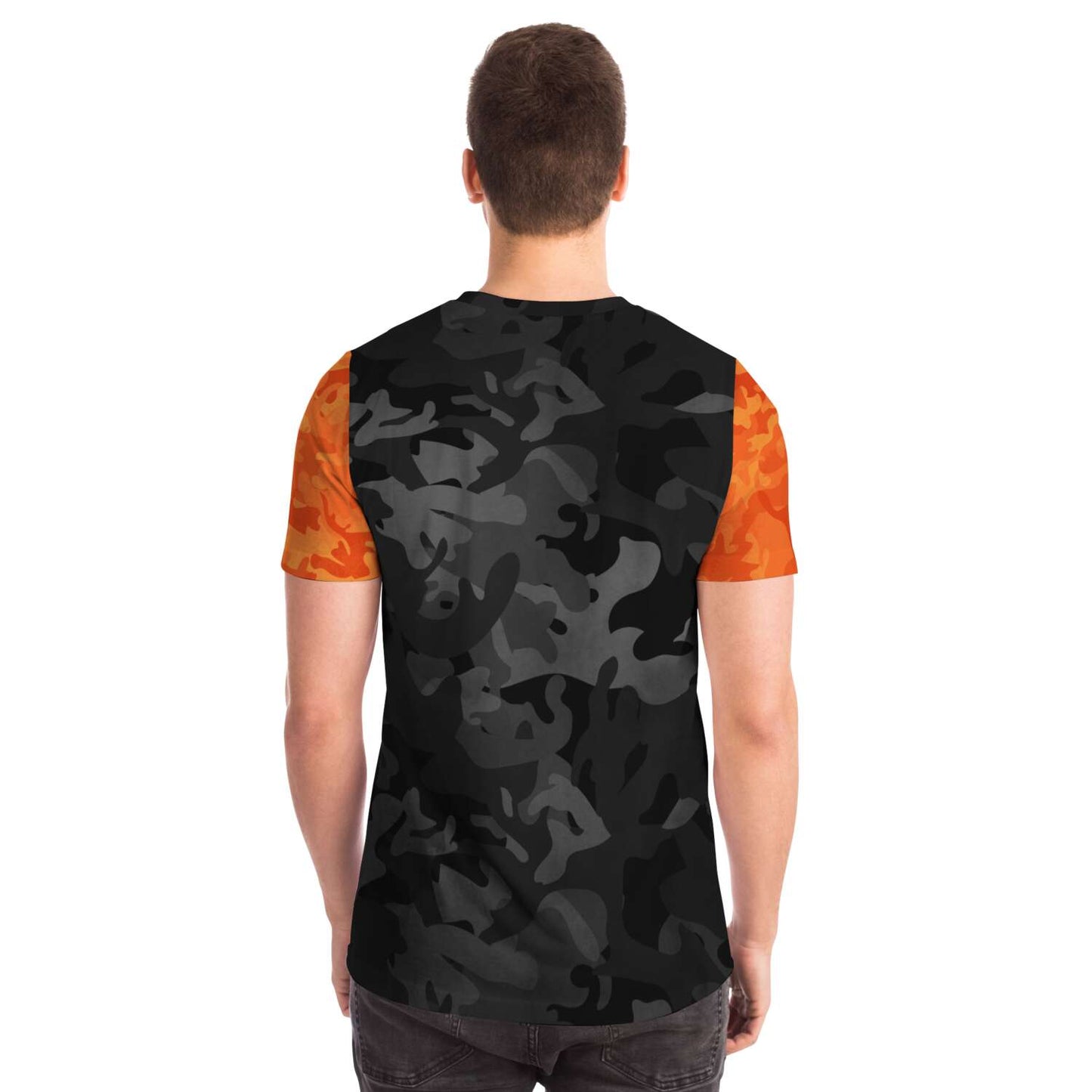 Black and Orange Camo Coon Hunting Shirt