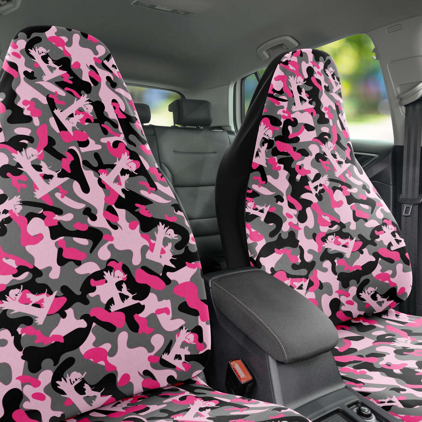 Pink Camo Coon Hunting Seat Covers