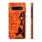 Orange Camo Hounds Chasing Deer Samsung Phone Tough Cases - coonhoundin