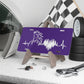 Horse Heartbeat Purple License Plate