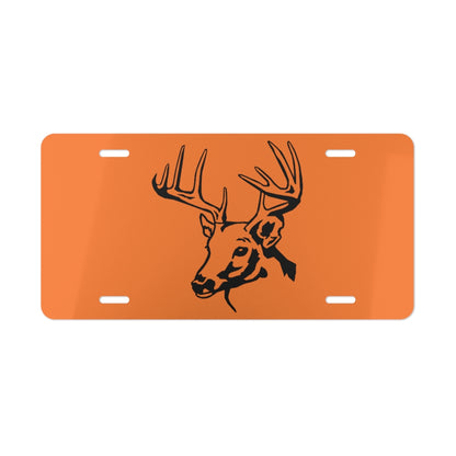 Buck Head Orange License Plate