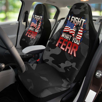 Black Camo Fire Fighter Seat Covers