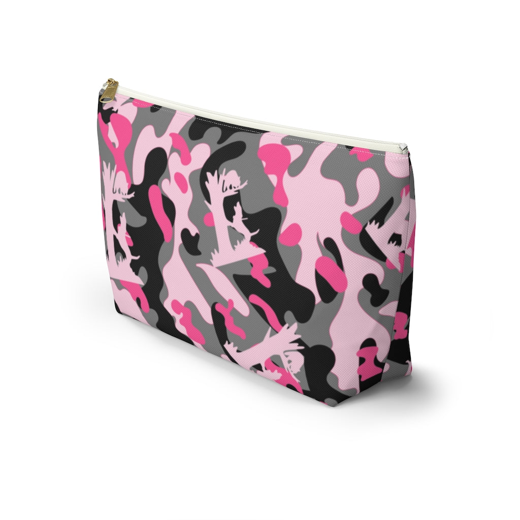 Pink Coon Hunting Camo Accessory Pouch w T-bottom - coonhoundin