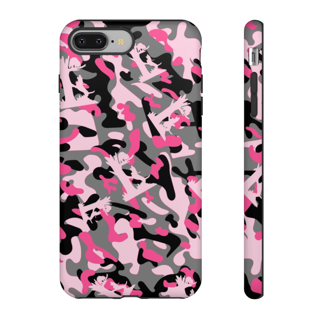 iPhone Pink Camo Treed Coon Tough Cases