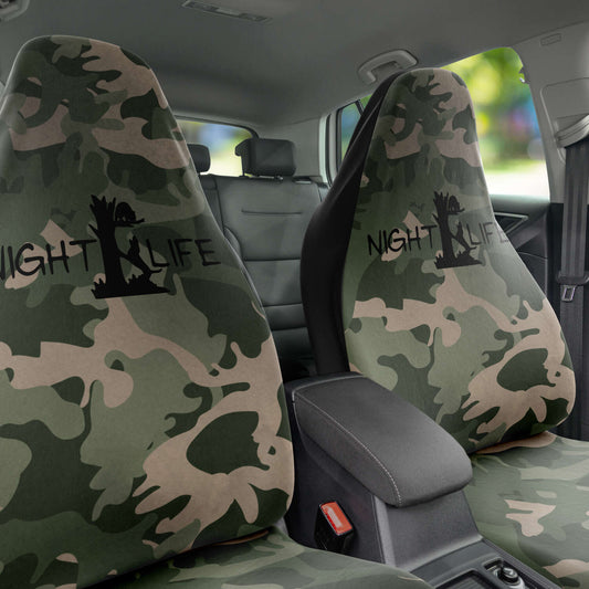 Camo Night Life Coon Hunting Seat Cover Set