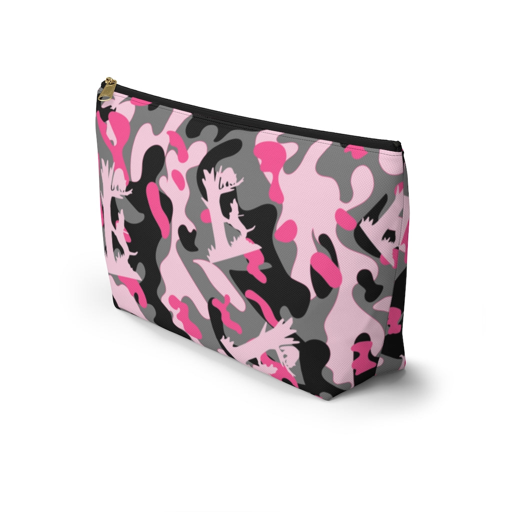 Pink Coon Hunting Camo Accessory Pouch w T-bottom - coonhoundin