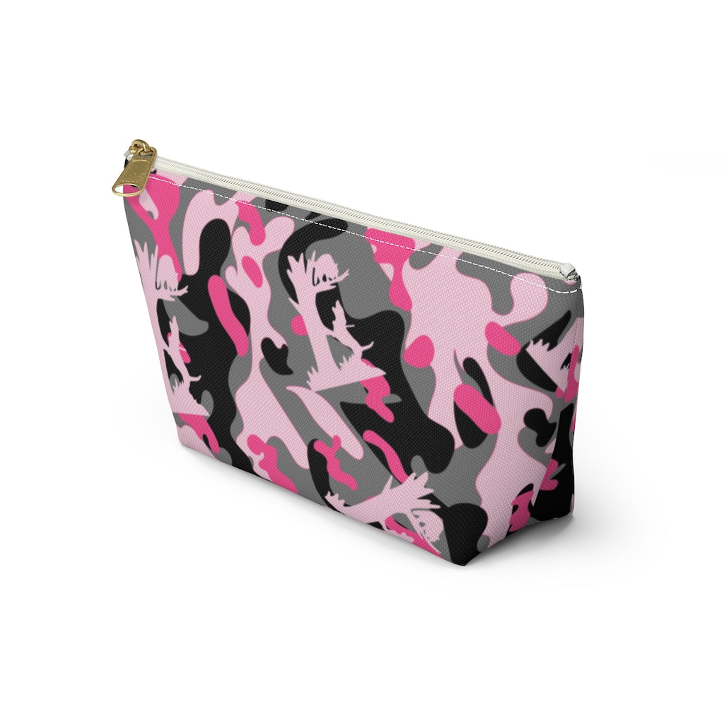 Pink Coon Hunting Camo Accessory Pouch w T-bottom