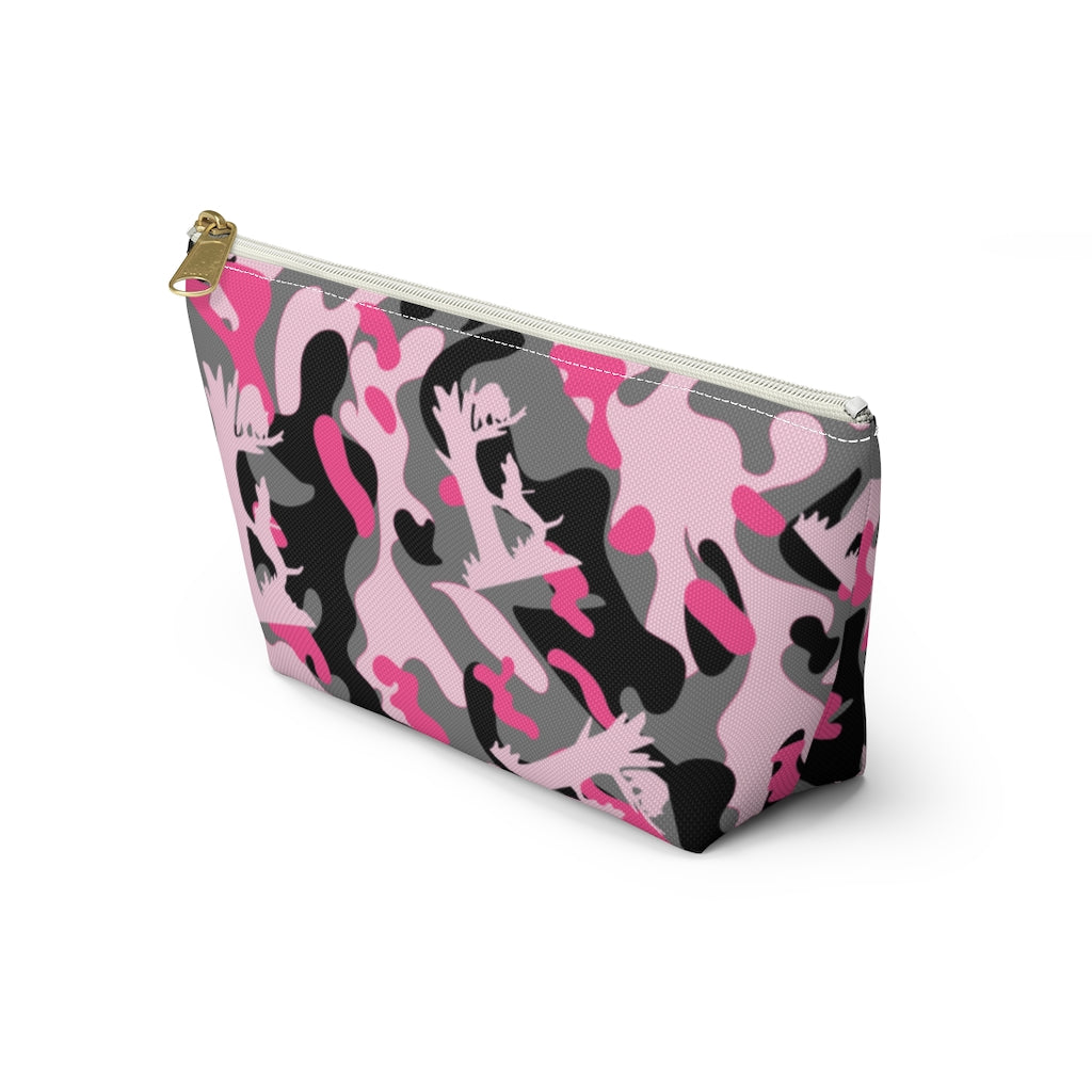 Pink Coon Hunting Camo Accessory Pouch w T-bottom - coonhoundin