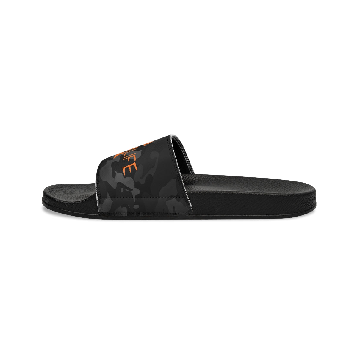 Black Camo Coon Hunting Youth Slide Sandals