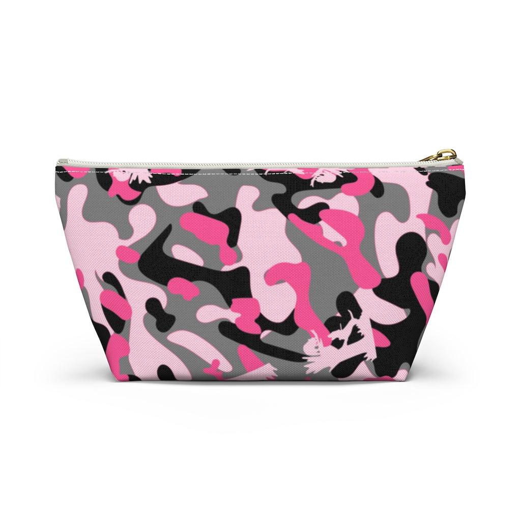 Pink Coon Hunting Camo Accessory Pouch w T-bottom - coonhoundin