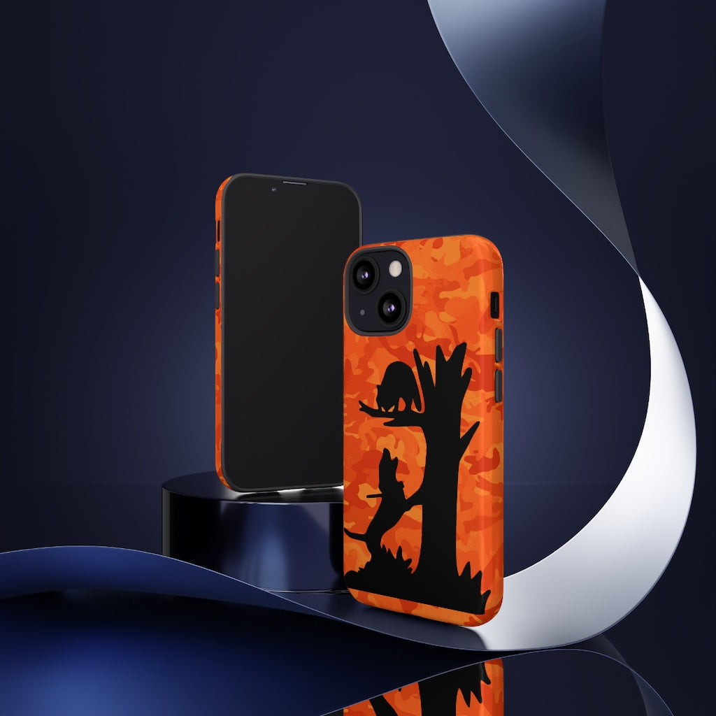 iPhone Treed Coon Orange Camo Tough Cases