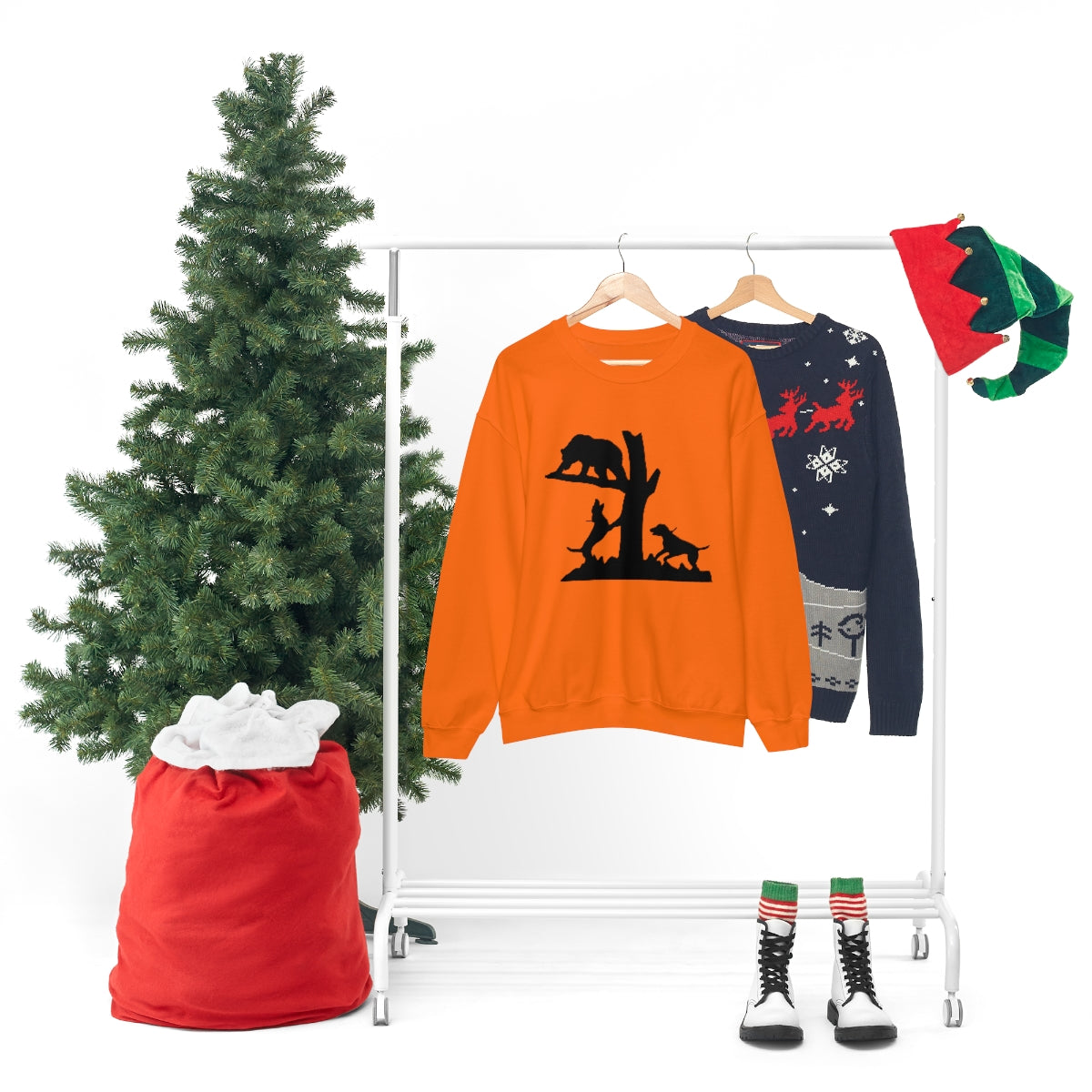 Treed Bear Unisex Crewneck Sweatshirt - coonhoundin