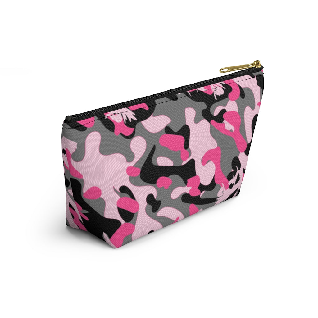 Pink Coon Hunting Camo Accessory Pouch w T-bottom