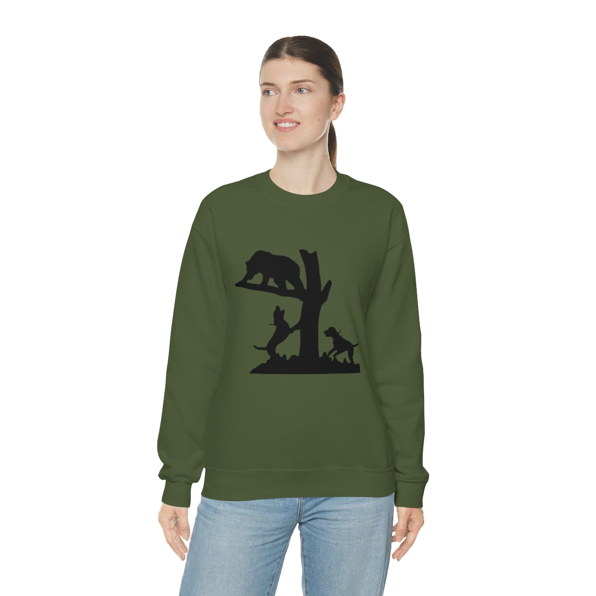 Treed Bear Unisex Crewneck Sweatshirt - coonhoundin