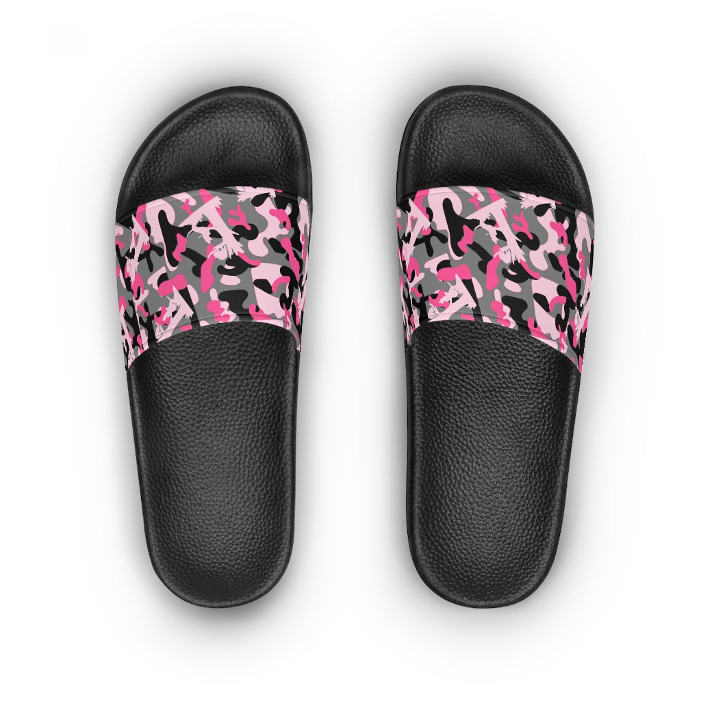 Pink Camo Coon Hunting Women's Slide Sandals