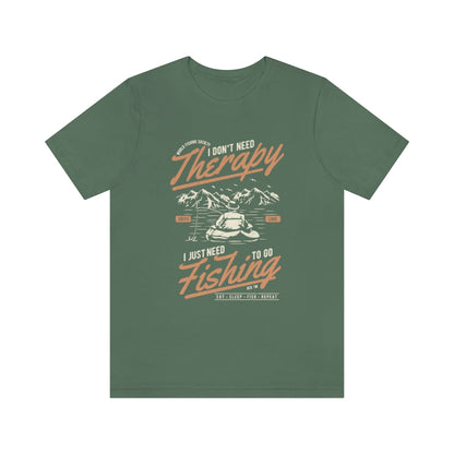 Fishing Therapy Unisex Jersey Short Sleeve Tee