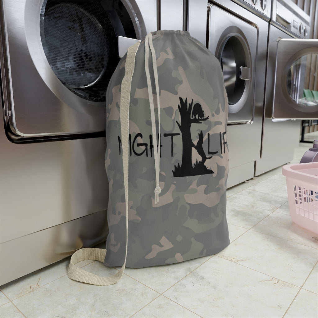 Night Life Coon Hunting Camo Laundry Bag
