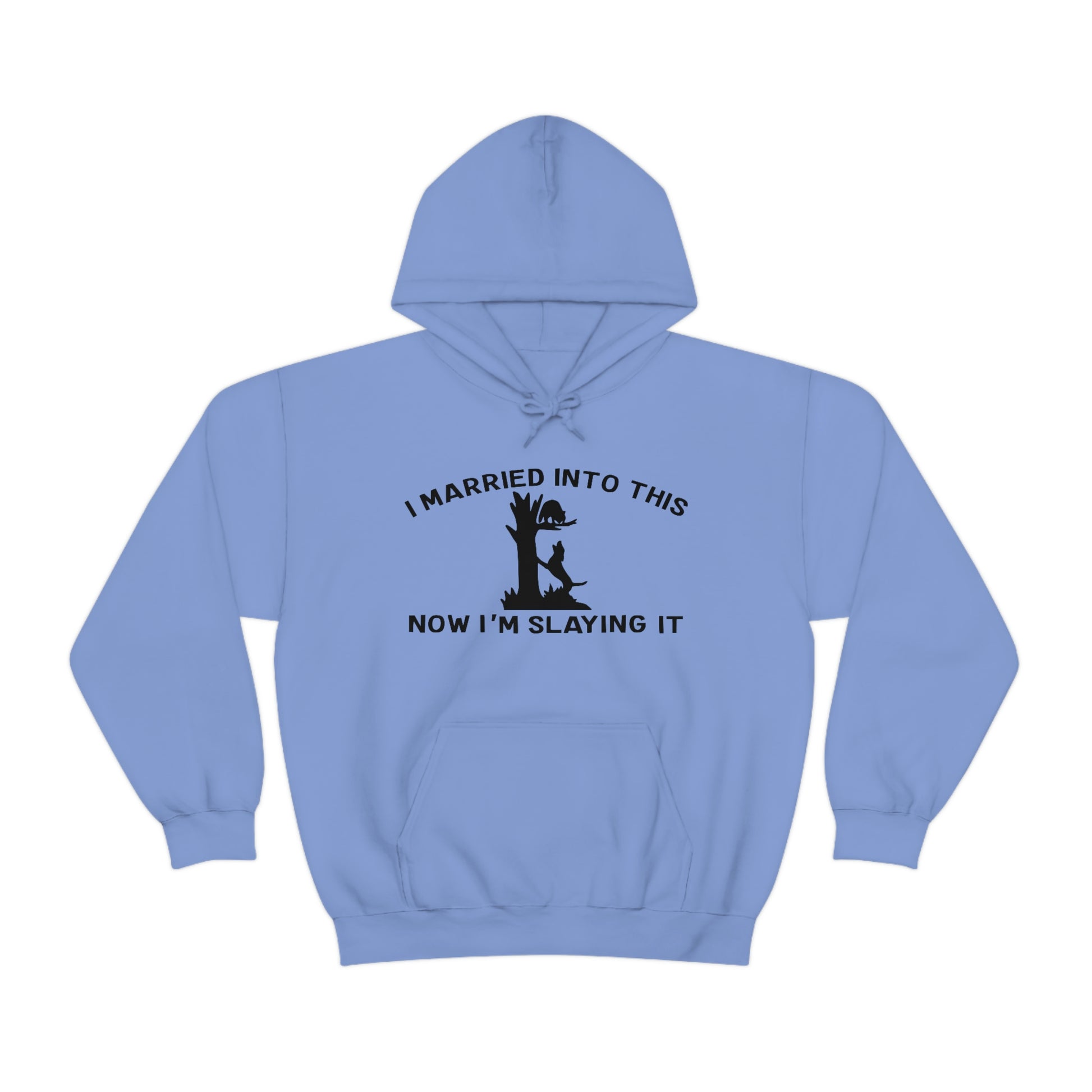 Coon Hunting Married into It Unisex Hooded Sweatshirt - coonhoundin