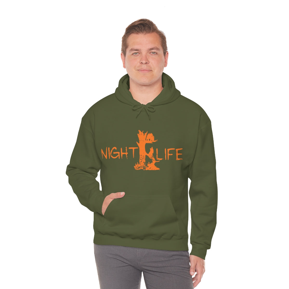 Grunge Night Life Treed Coon Unisex Hooded Sweatshirt - coonhoundin