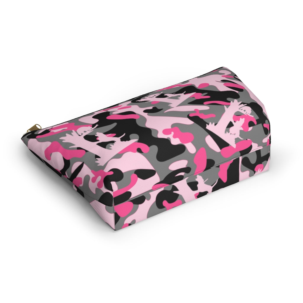 Pink Coon Hunting Camo Accessory Pouch w T-bottom - coonhoundin