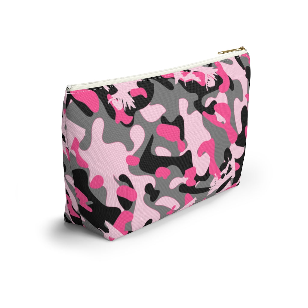 Pink Coon Hunting Camo Accessory Pouch w T-bottom - coonhoundin