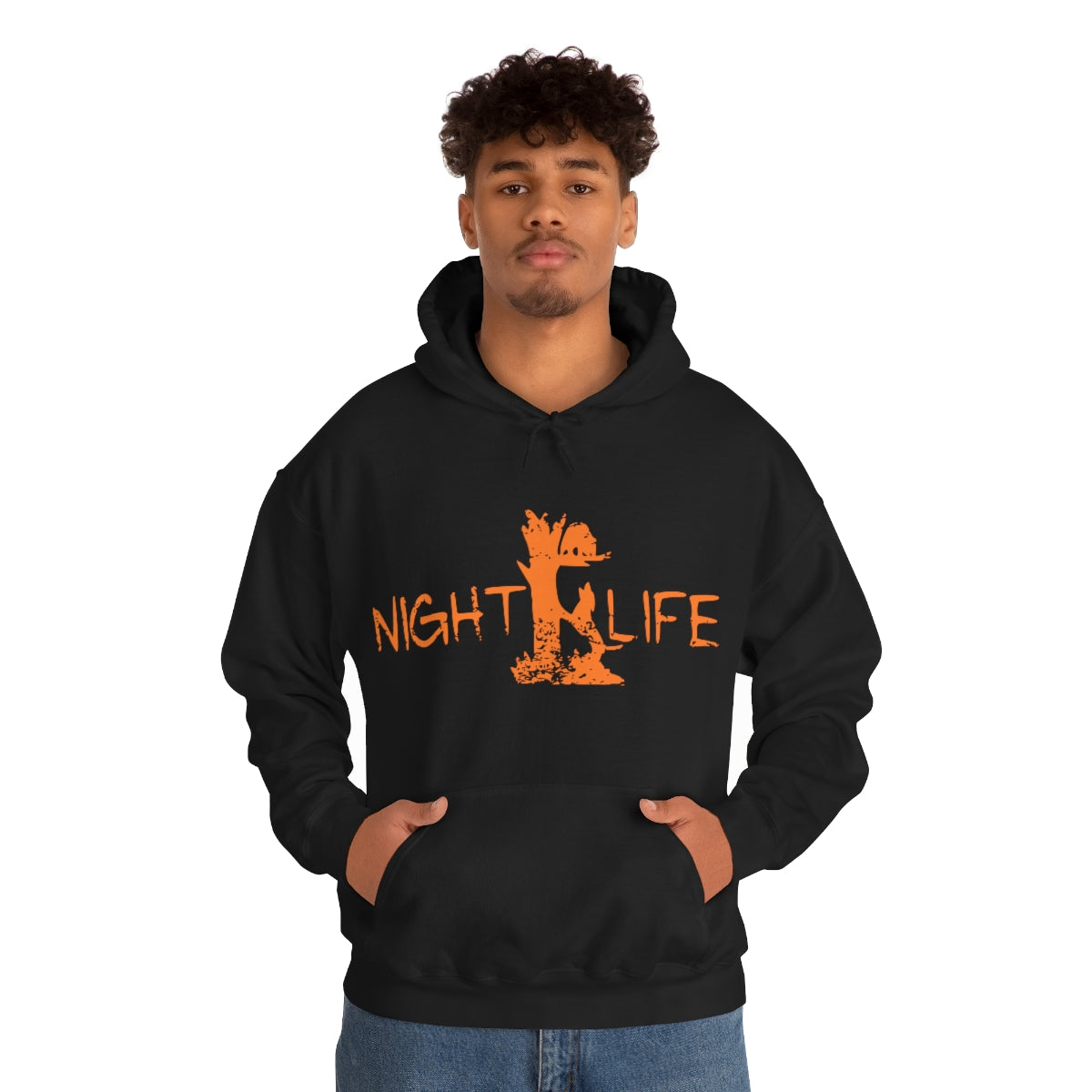 Grunge Night Life Treed Coon Unisex Hooded Sweatshirt - coonhoundin