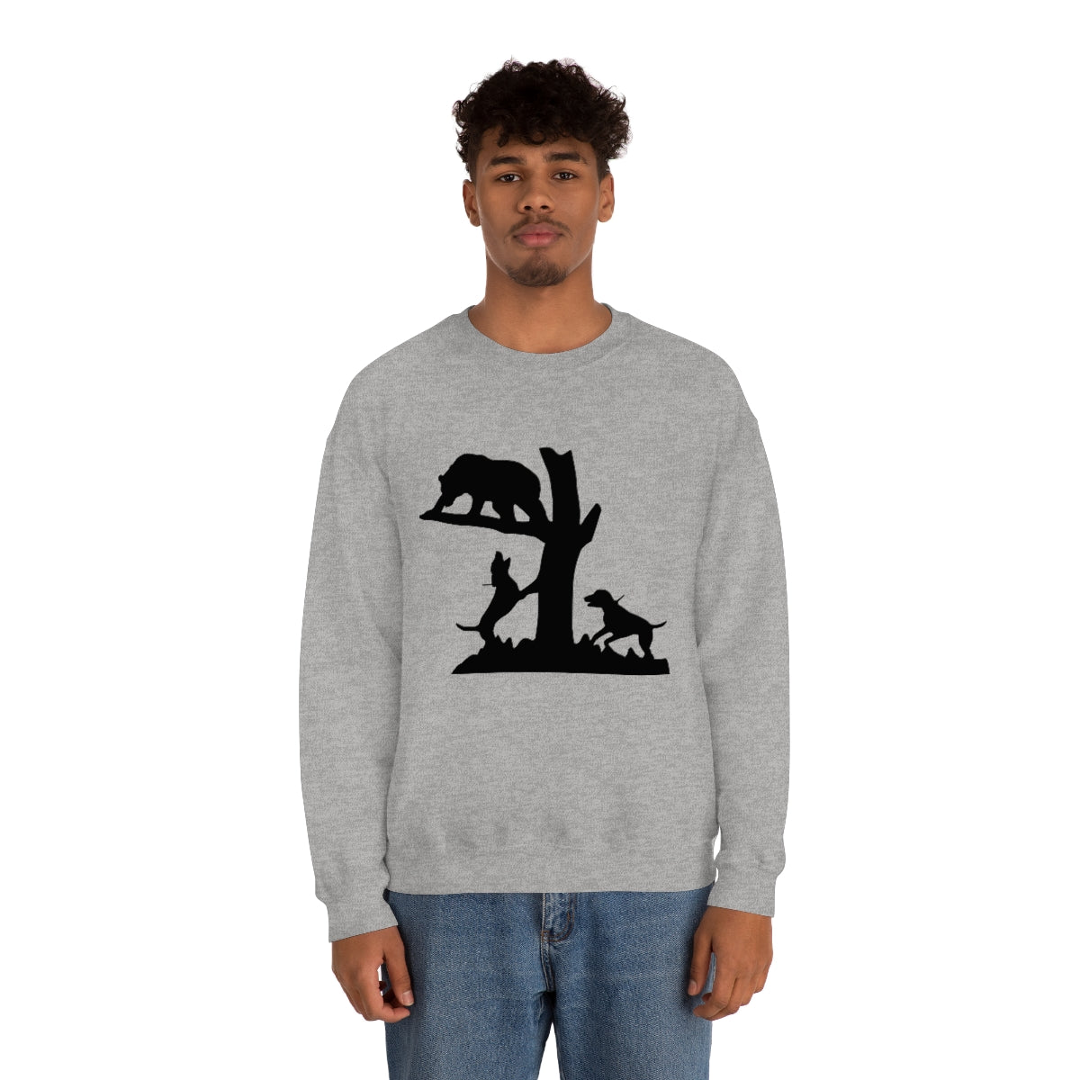 Treed Bear Unisex Crewneck Sweatshirt - coonhoundin