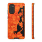 Orange Camo Hounds Chasing Deer Samsung Phone Tough Cases