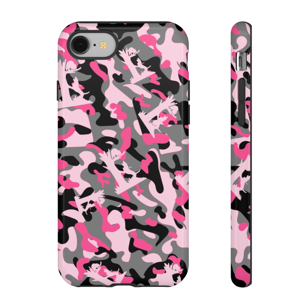 iPhone Pink Camo Treed Coon Tough Cases