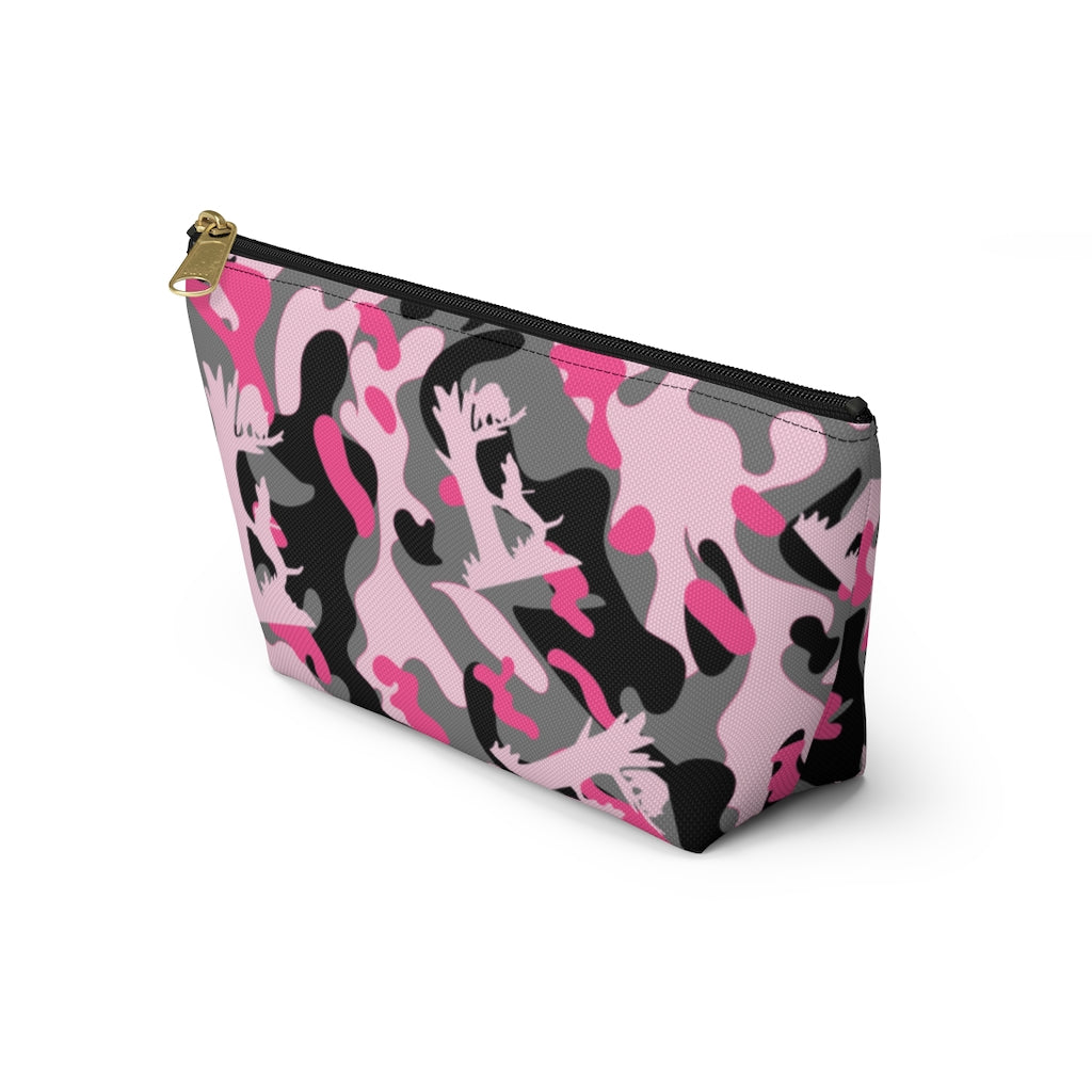 Pink Coon Hunting Camo Accessory Pouch w T-bottom - coonhoundin