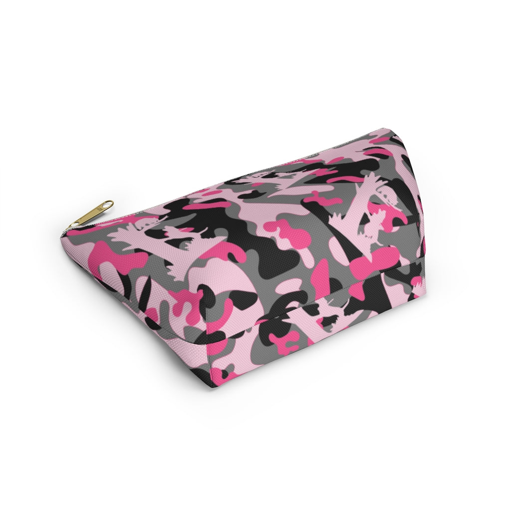 Pink Coon Hunting Camo Accessory Pouch w T-bottom - coonhoundin