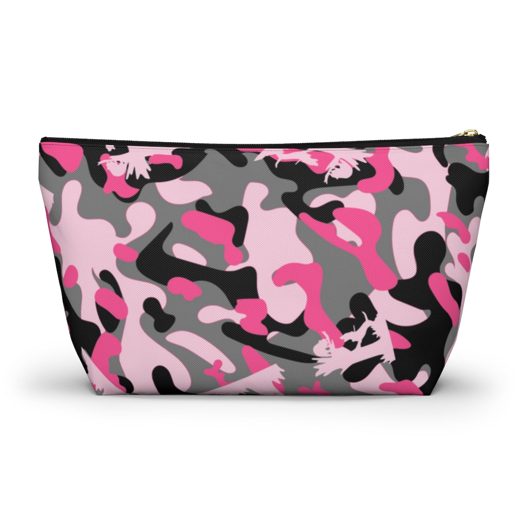 Pink Coon Hunting Camo Accessory Pouch w T-bottom - coonhoundin