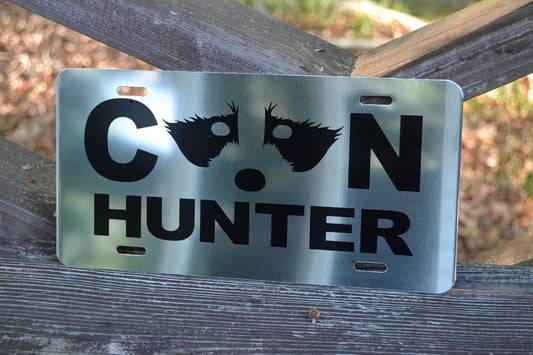 Coon Hunter License Plate