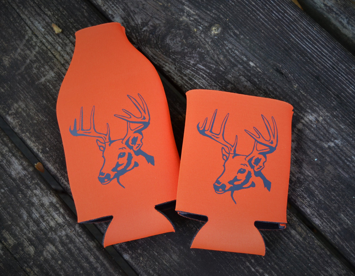 Deer Hunting Buck Can Hugger, and Bottle Hugger Drink Holder - coonhoundin