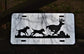 Mirrored Deer Hunting Hounds Chasing Buck License Plate