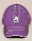 Horse Unstructured Distressed Mesh Hat
